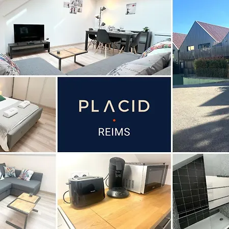 Appartement Coeur Des Moissons, Centre Avec Parking Prive Reims